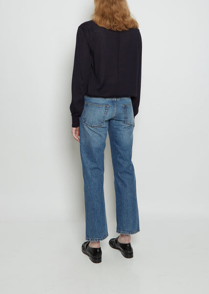 Goldin Low Rise Cotton Jeans La Gar onne