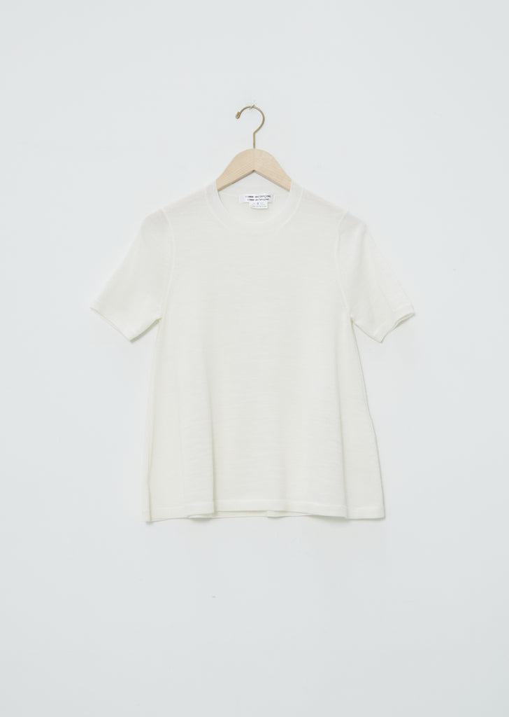Flared Crewneck Sweater