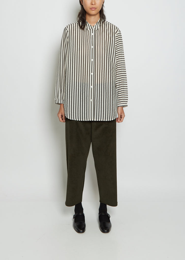 Oversize Silk Voile Shirt