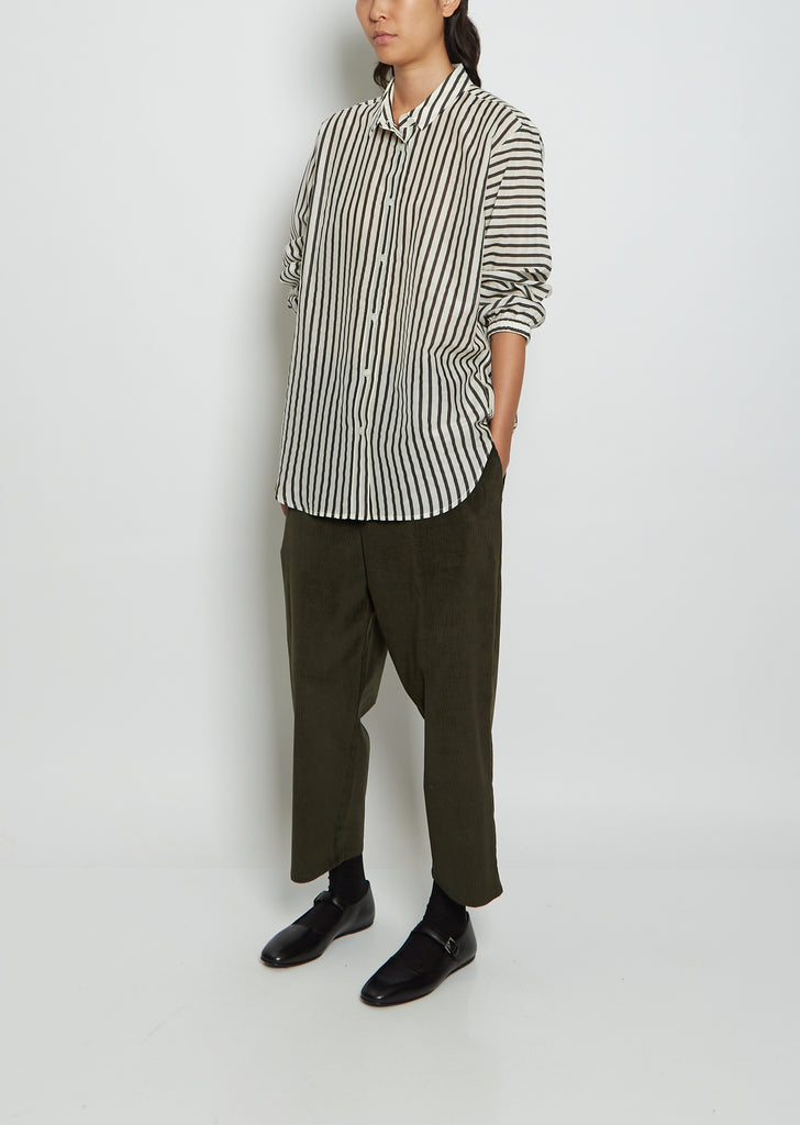 Oversize Silk Voile Shirt