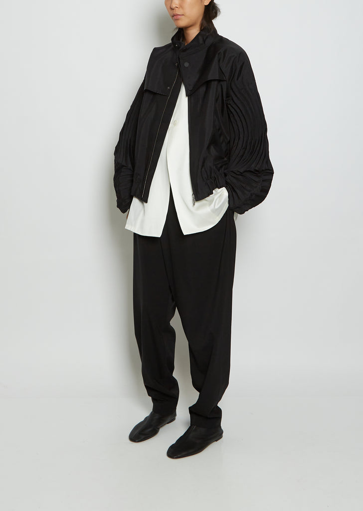 Pinnate Polyester Coat