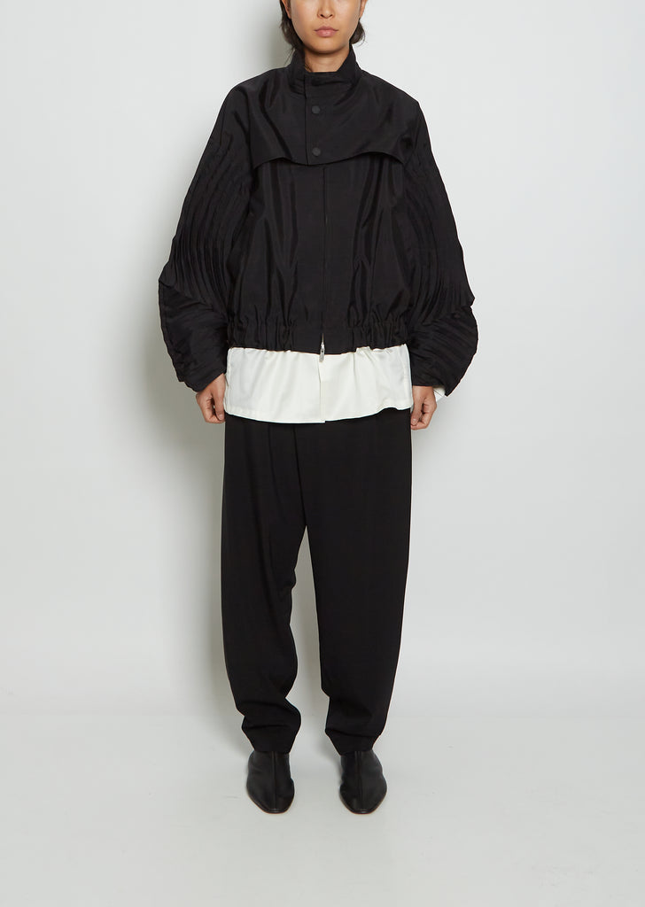 Pinnate Polyester Coat