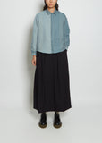 Mohair Cotton Blouse — Slate