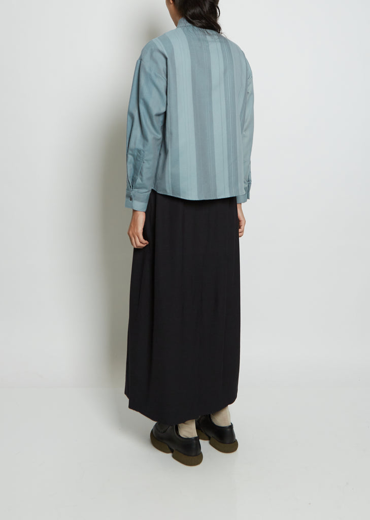 Mohair Cotton Blouse — Slate
