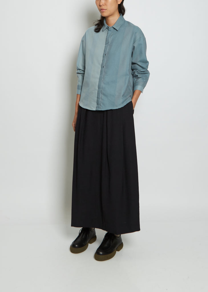 Mohair Cotton Blouse — Slate