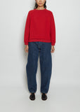 Studio Cotton Sweatshirt — Red