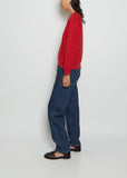 Studio Cotton Sweatshirt — Red