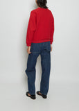 Studio Cotton Sweatshirt — Red