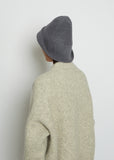 Knit Wool & Alpaca Cloche — Steel