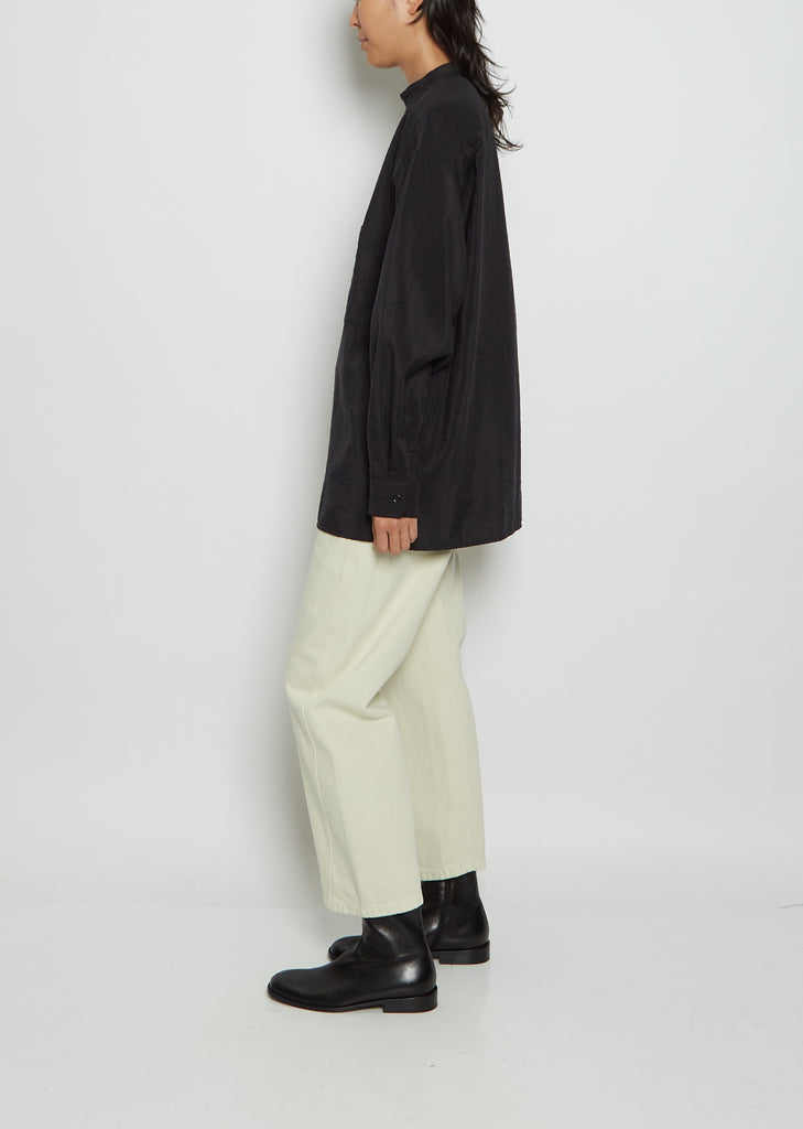 Unisex Asymmetric Silk Shirt