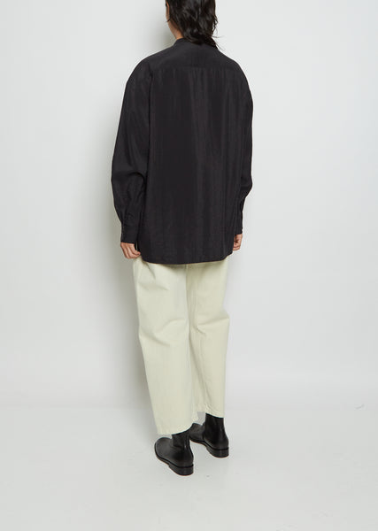 Unisex Asymmetric Silk Shirt