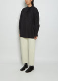 Unisex Asymmetric Silk Shirt