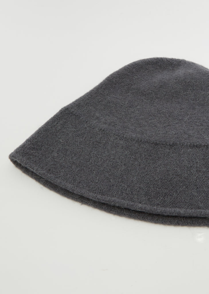 Knit Wool & Alpaca Cloche — Steel