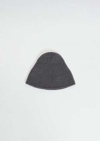 Knit Wool & Alpaca Cloche — Steel