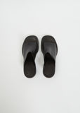 Cube Open Toe Mule — Black