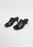Cube Open Toe Mule — Black