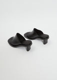 Cube Open Toe Mule — Black