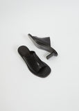 Cube Open Toe Mule — Black