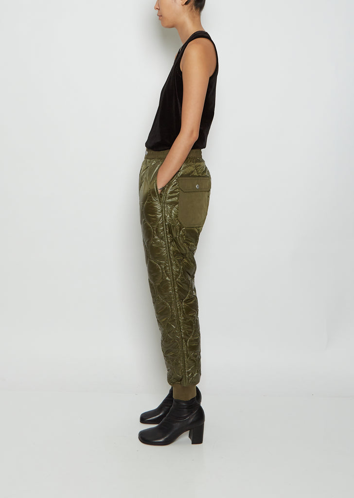 Quilted Pull On Pants