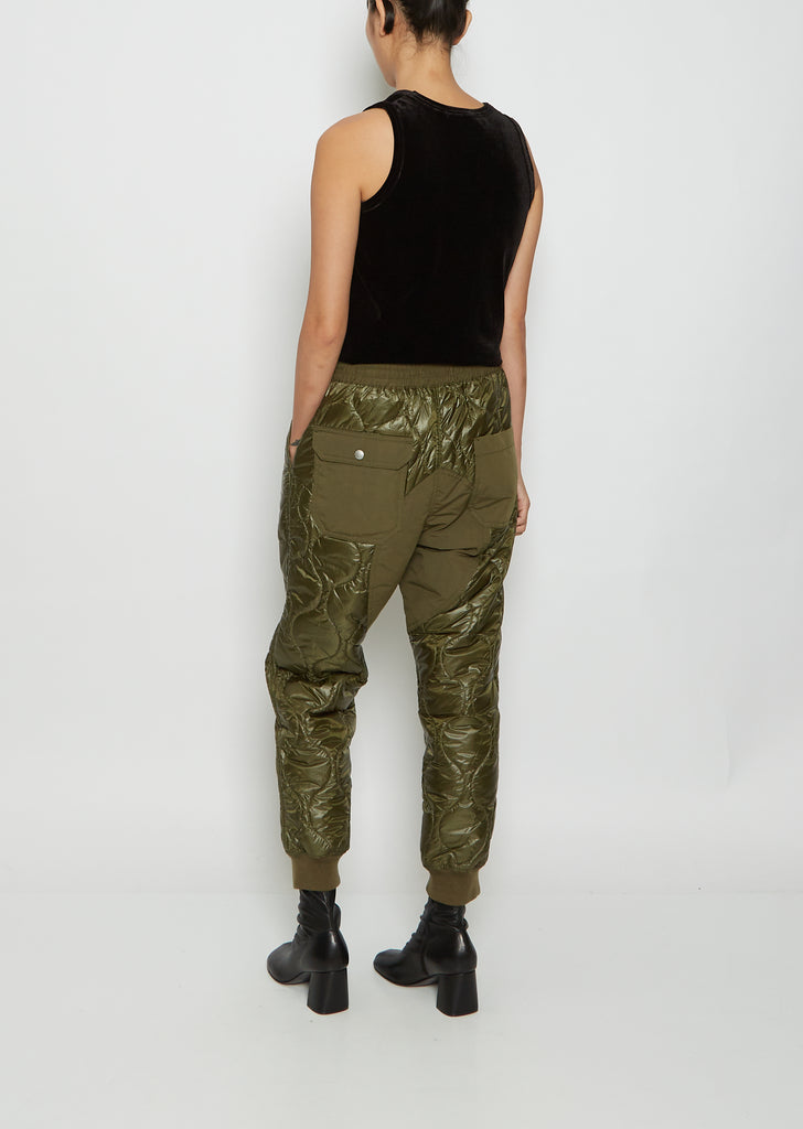 Quilted Pull On Pants