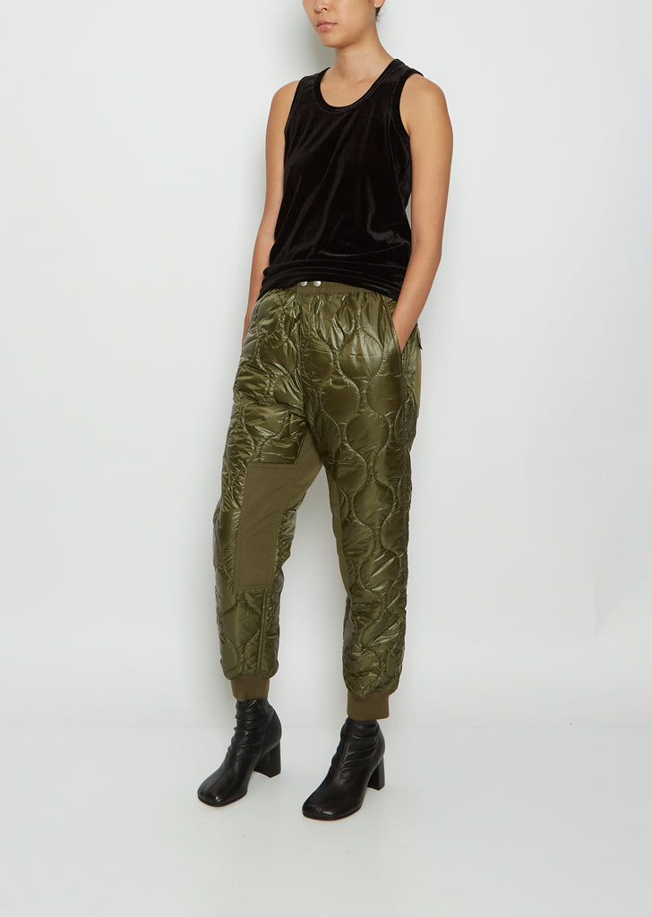 Quilted Pull On Pants
