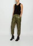 Quilted Pull On Pants