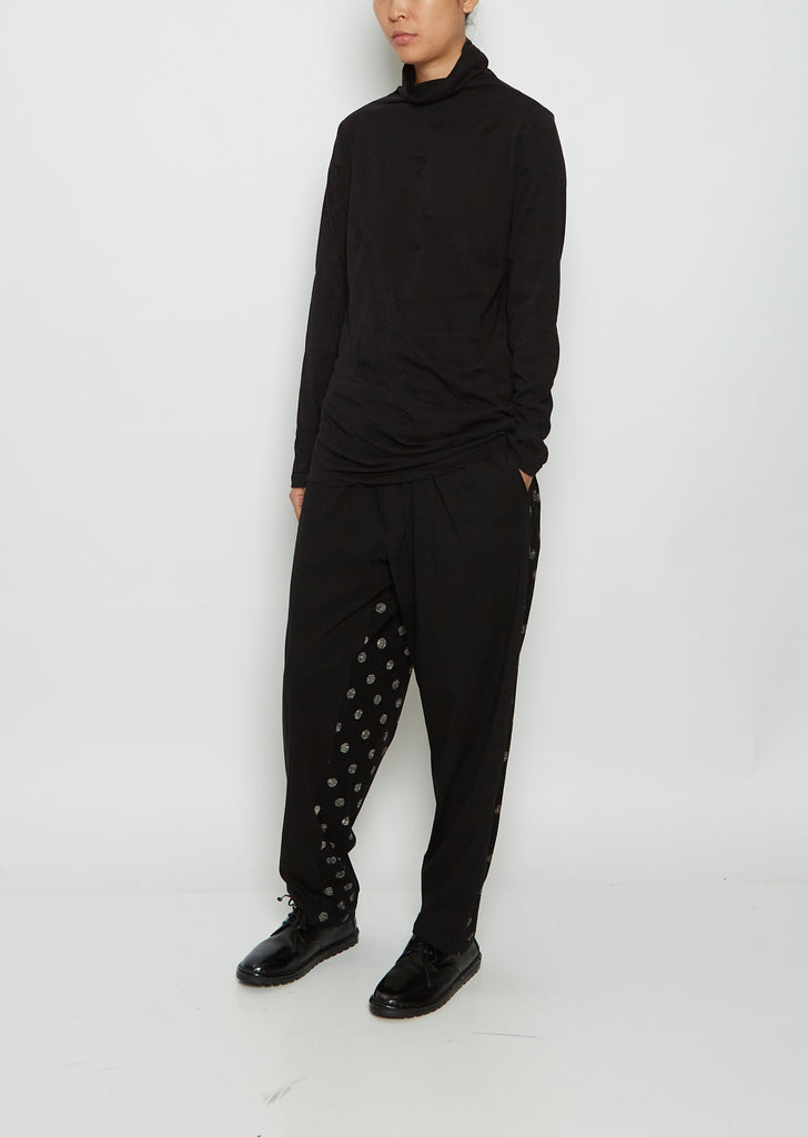 Cotton Jersey Side Drape Top