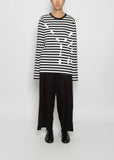 Y's Stitch Long Sleeve Cotton Jersey Tee