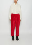 Verger Velvet Pant — Red