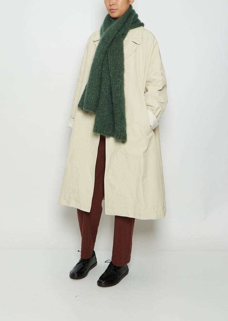 Mohair Scarf — Green