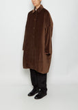 Big Blobby Velvet Coat — Brown