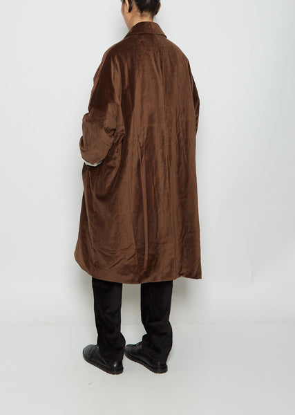 Big Blobby Velvet Coat — Brown – La Garçonne