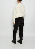 Verger Velvet Pant — Black