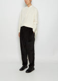 Verger Velvet Pant — Black