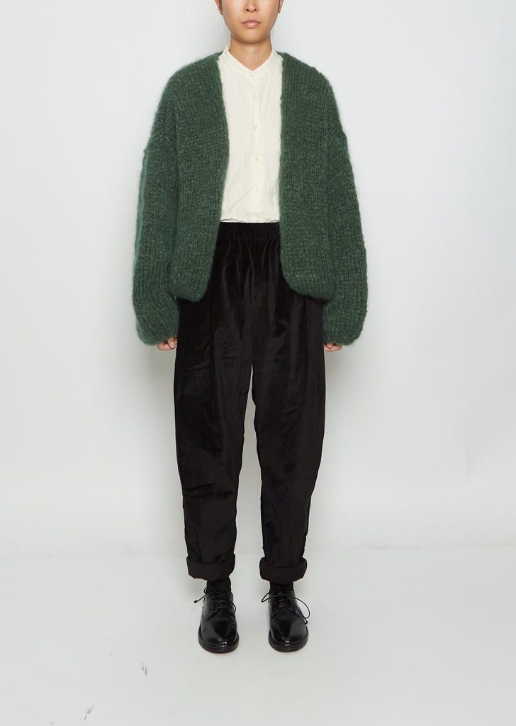 Mohair Cardigan — Green