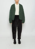 Mohair Cardigan — Green