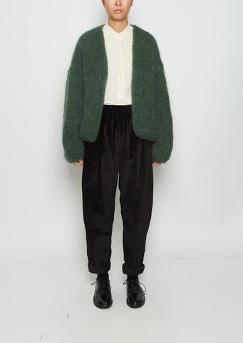 Mohair Cardigan — Green