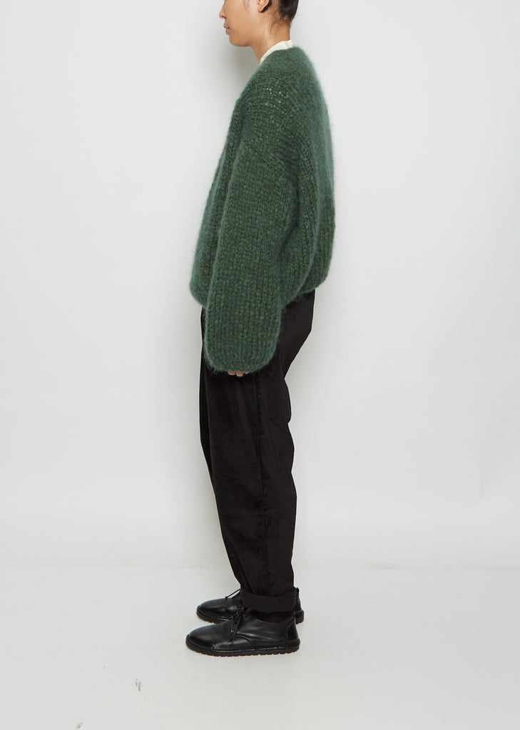 Mohair Cardigan — Green