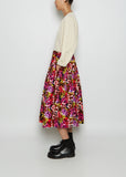 Flower Up Velvet Skirt