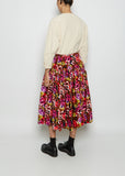 Flower Up Velvet Skirt