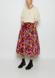 Flower Up Velvet Skirt