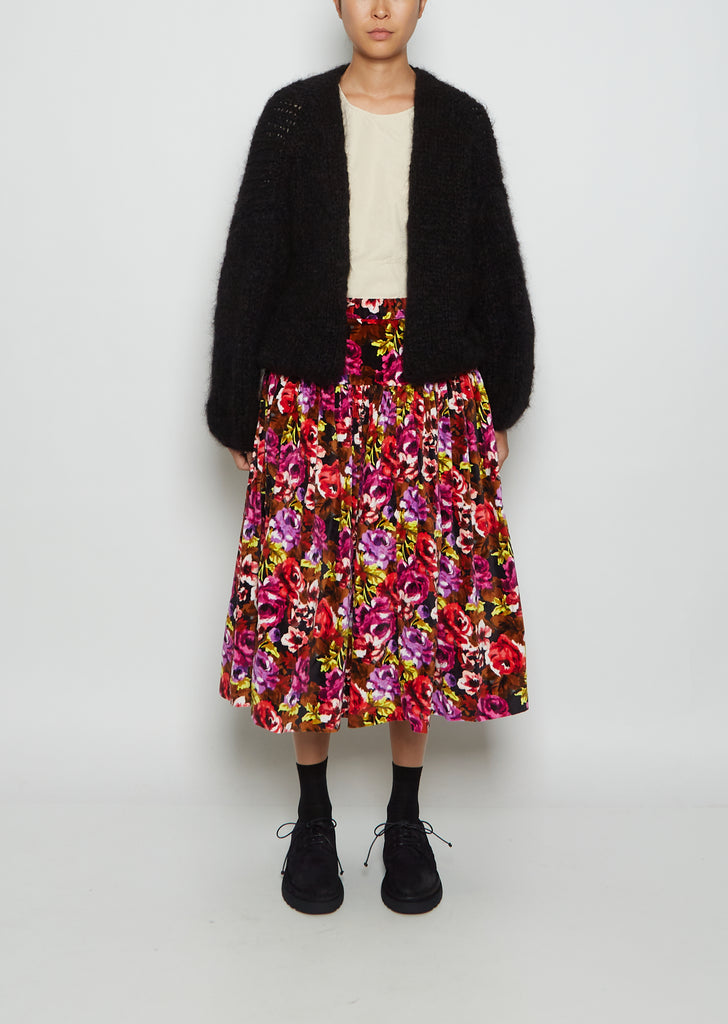 Mohair Cardigan — Black