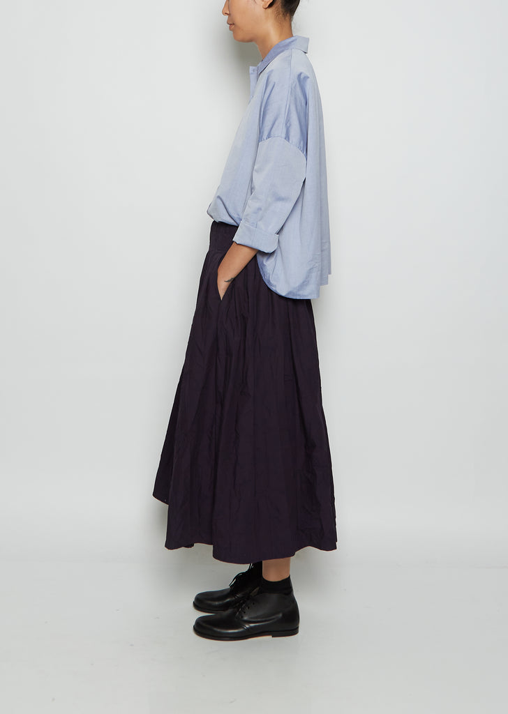Soft Pleated Cotton Skirt