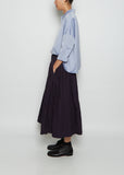 Soft Pleated Cotton Skirt