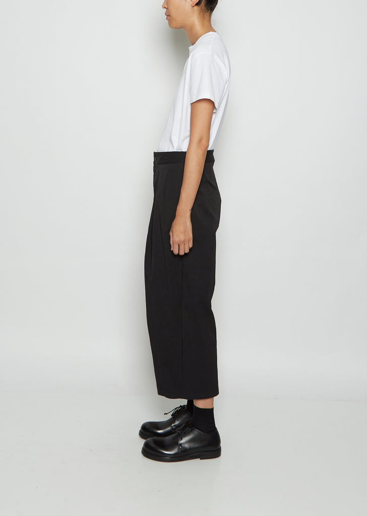 Cotton Blend Pleat Front Trousers