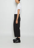 Cotton Blend Pleat Front Trousers