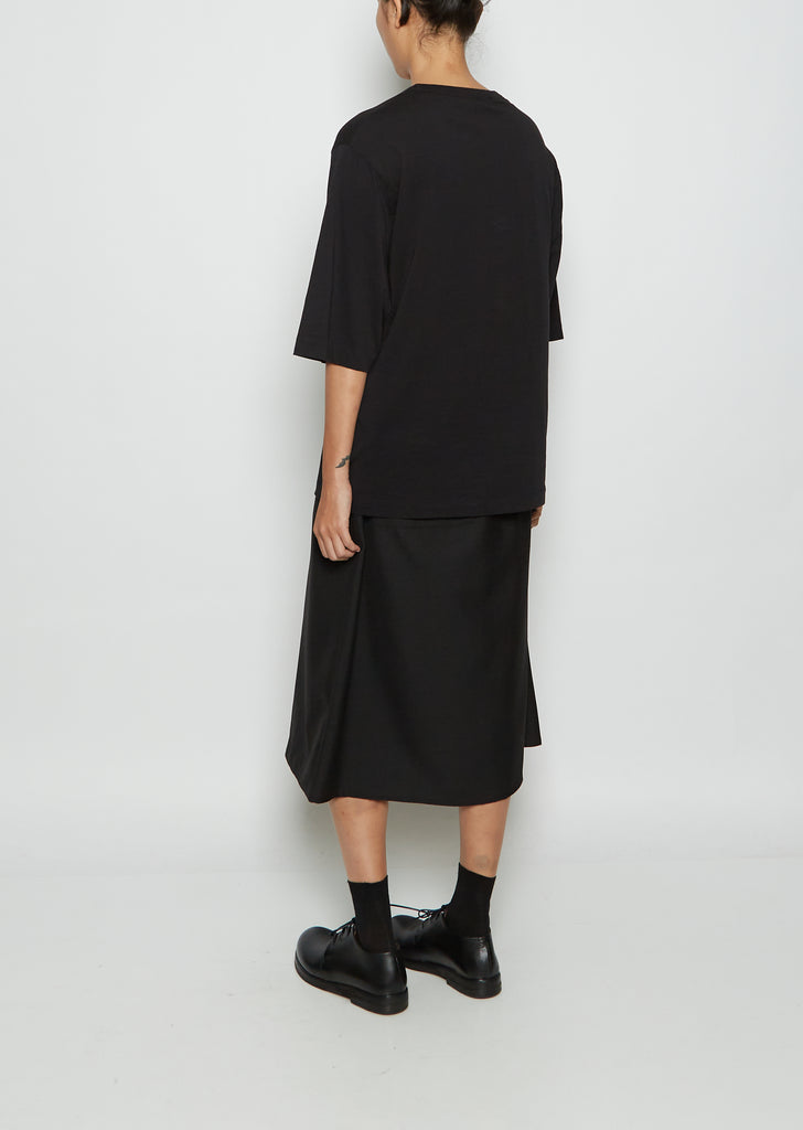 Buria Cotton Tee — Black