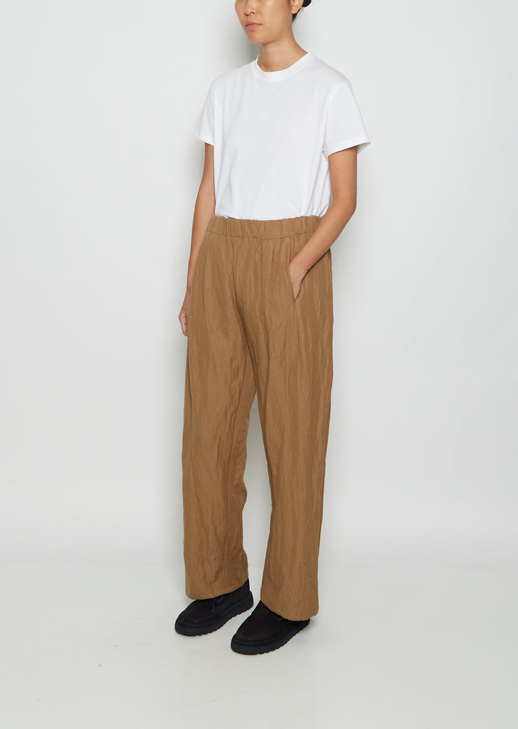 Cotton & Wool Pleat Front Trousers