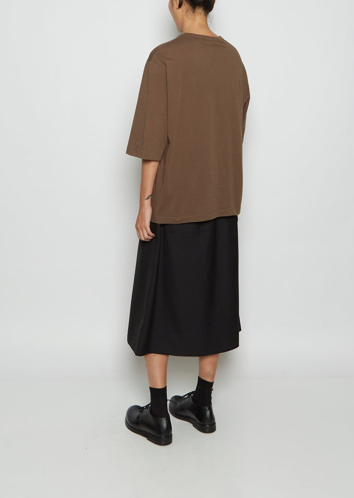 Buria Cotton Tee — Chestnut