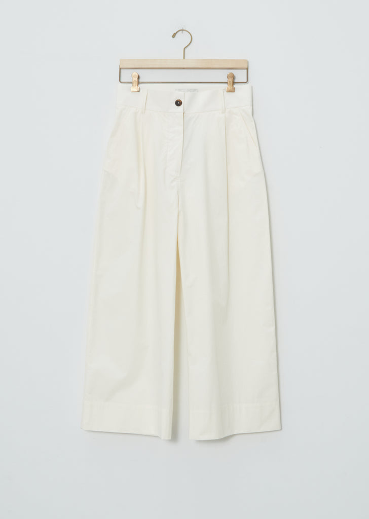 Greta Cotton Pants — Milk